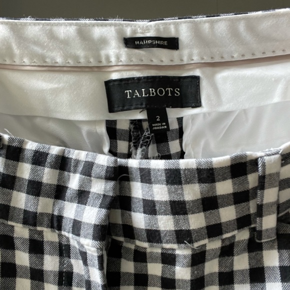 TALBOTS CHECKERED PANTS - Picture 2 of 6